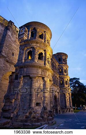Porta Nigra Roman Gateway, Trier, Rhineland-Palatinate, Germany View Large Photo Image Stock Photo - Porta Nigra Roman Gateway, Trier, Rhineland-Palatinate, Germany. Fotosearch