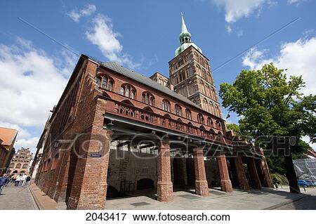 Portal Of The Rathaus (Town Hall) And St. Nikolai Church, Stralsund, Germany View Large Photo Image Stock Photo - Portal Of The Rathaus (Town Hall) And St. Nikolai Church, Stralsund, Germany. Fotosearch