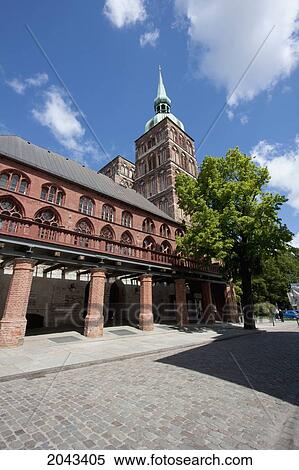 Portal Of The Rathaus (Town Hall) And St. Nikolai Church, Stralsund, Germany View Large Photo Image Stock Photography - Portal Of The Rathaus (Town Hall) And St. Nikolai Church, Stralsund, Germany. Fotosearch