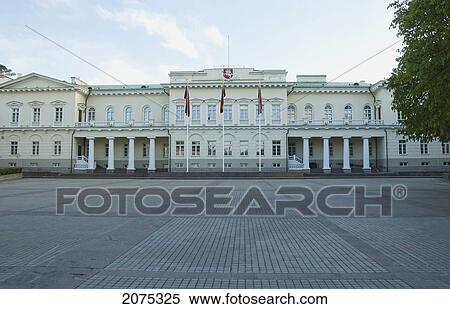 Presidential Palace, Vilnius, Lithuania View Large Photo Image Stock Photography - Presidential Palace, Vilnius, Lithuania. Fotosearch