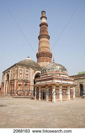 Qutab Minar, Delhi, India View Large Photo Image Stock Image - Qutab Minar, Delhi, India. Fotosearch
