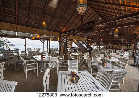 Restaurant, Gili Trawangan, West Nusa Tenggara, Indonesia View Large Photo Image Stock Photo - Restaurant, Gili Trawangan, West Nusa Tenggara, Indonesia. Fotosearch