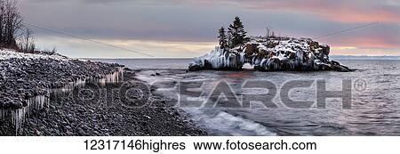 Rocks and ice on Lake Superior; Thunder Bay, Ontario, Canada View Large Photo Image Stock Photograph - Rocks and ice on Lake Superior; Thunder Bay, Ontario, Canada. Fotosearch