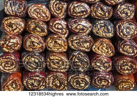 Rolled fruit leather with nuts, Azat Valley; Garni, Kotayk Province, Armenia View Large Photo Image Stock Photograph - Rolled fruit leather with nuts, Azat Valley; Garni, Kotayk Province, Armenia. Fotosearch