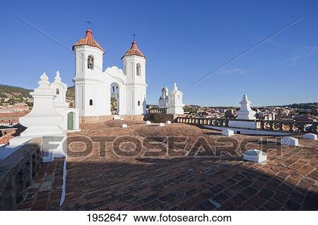 Roof And Bell Tower Of The San Felipe Neri Church And Convent, Chuquisaca Department, Bolivia View Large Photo Image Stock Photo - Roof And Bell Tower Of The San Felipe Neri Church And Convent, Chuquisaca Department, Bolivia. Fotosearch