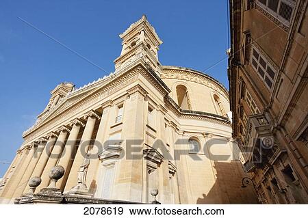 Stock Photo - Rotunda Of St Marija Assunta, Mosta, Malta. Fotosearch