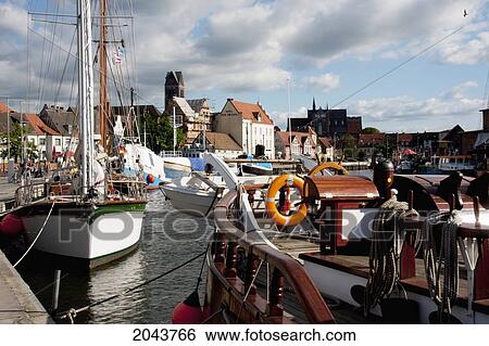 Sailing Boats In Alter Hafen (Old Port), Wismar, Germany View Large Photo Image Stock Photograph - Sailing Boats In Alter Hafen (Old Port), Wismar, Germany. Fotosearch