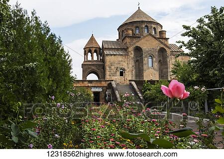 Stock Photograph - Saint Hripsime Church; Vagharshapat, Armavir Province, Armenia. Fotosearch
