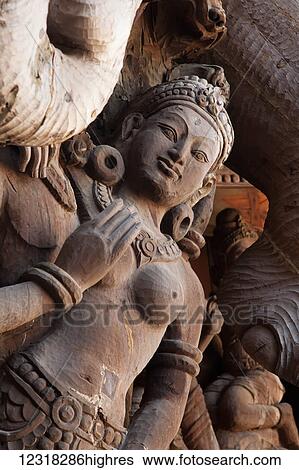 Sanctuary of Truth wooden building with hundreds of carved Buddhist figures; Pattaya, Thailand View Large Photo Image Stock Photograph - Sanctuary of Truth wooden building with hundreds of carved Buddhist figures; Pattaya, Thailand. Fotosearch