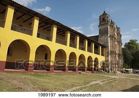 Stock Photo - Santo Domingo Church, San Cristobal De Las Casas, Chiapas, Mexico. Fotosearch