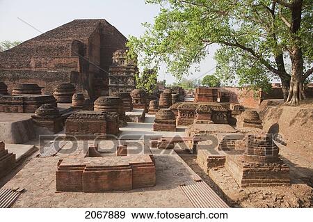 Sariputra Stupa (Temple Site No. 3), Nalanda Mahavihara, Bihar, India View Large Photo Image Stock Photo - Sariputra Stupa (Temple Site No. 3), Nalanda Mahavihara, Bihar, India. Fotosearch