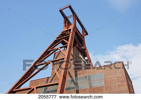Stock Photo - Shaft 12 In The Zollverein Coal Mine Industrial Complex, Essen, North Rhine-Westphalia, Germany. Fotosearch