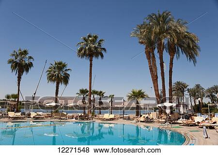 Stock Photo - Sheraton Hotel, River Nile; Luxor, Egypt. Fotosearch