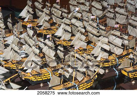Stock Photography - Ship Models In The Bobato Lta Gallery, Curepipe, Mauritius. Fotosearch