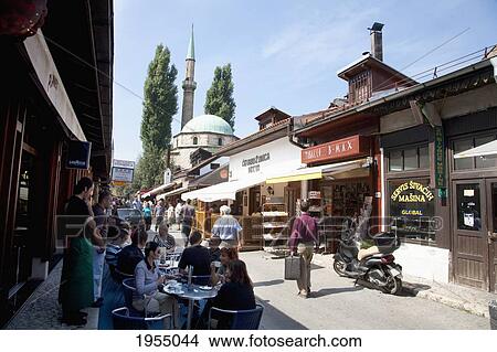 Shops In The Ottoman Bazaar District Of Bascarsija, Sarajevo, Bosnia And Herzegovina View Large Photo Image Picture - Shops In The Ottoman Bazaar District Of Bascarsija, Sarajevo, Bosnia And Herzegovina. Fotosearch