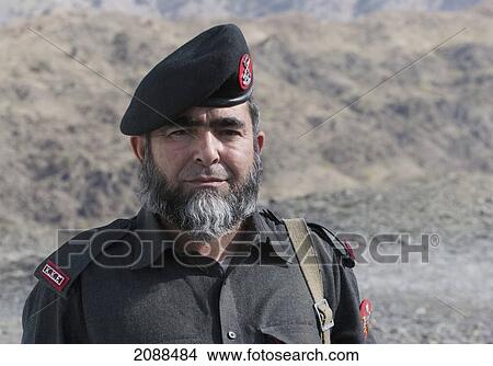 Picture - Soldier Of The Khyber Rifles Regiment, Khyber Pass, Federally Administered Tribal Areas, Pakistan. Fotosearch