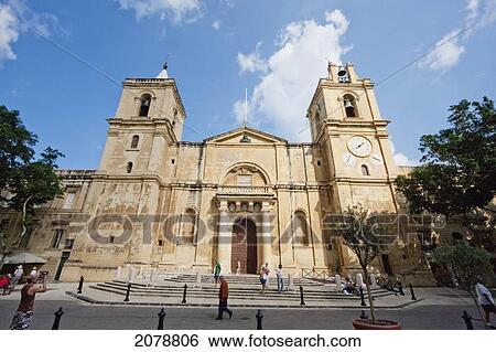 St. John's Co-Cathedral, Valletta, Malta View Large Photo Image Stock Photograph - St. John's Co-Cathedral, Valletta, Malta. Fotosearch