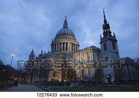 St. Paul's Cathedral at dusk; London, England View Large Photo Image Stock Image - St. Paul's Cathedral at dusk; London, England. Fotosearch
