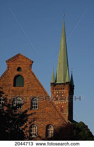 St. Petri Tower, Lubeck, Germany View Large Photo Image Stock Image - St. Petri Tower, Lubeck, Germany. Fotosearch