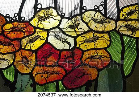 Stock Photo - Stained Glass Art At The Cross Gallery, Riga, Latvia. Fotosearch