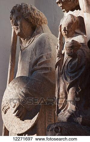 Statues outside the chapel within the castle complex; Salzburg, Austria View Large Photo Image Stock Photo - Statues outside the chapel within the castle complex; Salzburg, Austria. Fotosearch