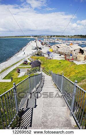 Steps leading down to the waterfront; Fenit, County Kerry, Ireland View Large Photo Image Stock Image - Steps leading down to the waterfront; Fenit, County Kerry, Ireland. Fotosearch