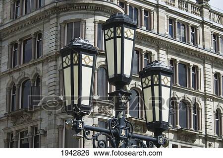 Stock Photograph - Street Lamp- Belfast, Northern Ireland, United Kingdom. Fotosearch
