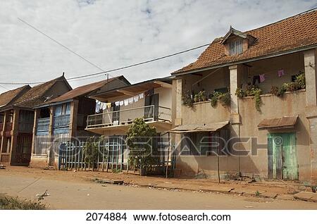 Picture - Street Scene In Ambalavao, Fianarantsoa Province, Madagascar. Fotosearch