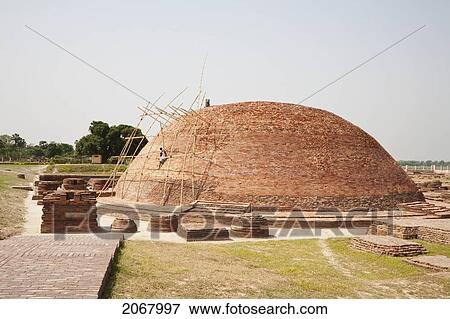 Stock Photo - Stupa In Vaishali, Bihar, India. Fotosearch