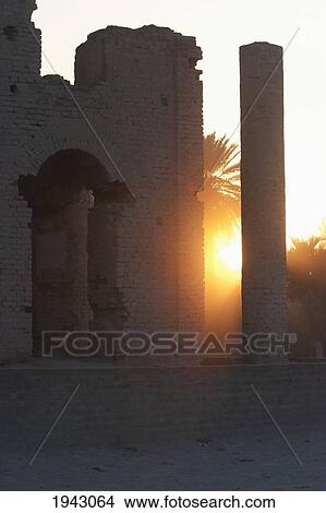 Picture - Sunset Over The Seraj-Ul Emorat In Jalalabad, Nangarhar Province, Afghanistan. Fotosearch