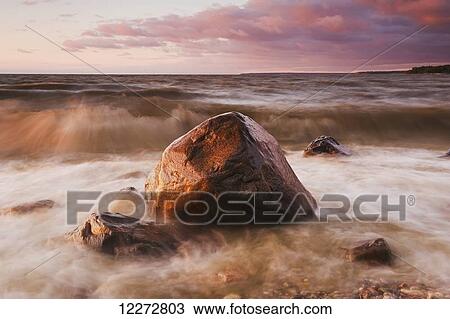 Surf during a windy evening at Hillside Beach on Lake Winnipeg; Manitoba, Canada View Large Photo Image Stock Image - Surf during a windy evening at Hillside Beach on Lake Winnipeg; Manitoba, Canada. Fotosearch