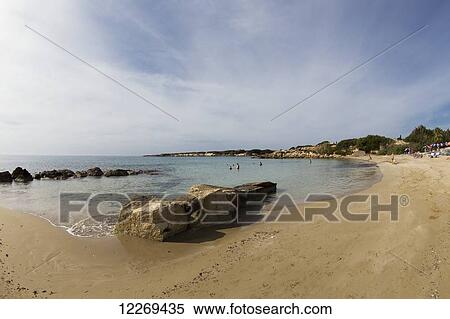 Swimmers in the mediterranean; Peyia, Paphos, Cyprus View Large Photo Image Stock Photography - Swimmers in the mediterranean; Peyia, Paphos, Cyprus. Fotosearch