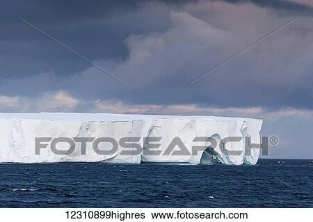 Tabular iceberg; Antarctica View Large Photo Image Stock Photograph - Tabular iceberg; Antarctica. Fotosearch