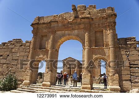 Temple of Juno viewed through the Arch of Antoninus Pius; Sbeitla, Tunisia View Large Photo Image Stock Image - Temple of Juno viewed through the Arch of Antoninus Pius; Sbeitla, Tunisia. Fotosearch