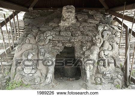 Stock Photograph - Temple Of The Earth Monster, Tonina, Chiapas, Mexico. Fotosearch