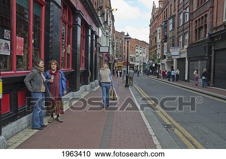 Stock Image - Temple Street, Dublin, Ireland. Fotosearch