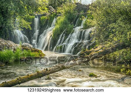 The Deschutes River Falls at the base of the old Olympia Brewery, an HDR image of only a portion of the falls; Tumwater, Washington, United States of America View Large Photo Image Stock Photograph - The Deschutes River Falls at the base of the old Olympia Brewery, an HDR image of only a portion of the falls; Tumwater, Washington, United States of America. Fotosearch