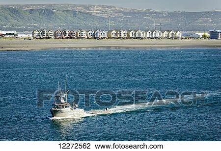 The F/V Proud Mary leaves the Homer Harbor past the Homer Spit, Kenai Peninsula, Southcentral Alaska View Large Photo Image Stock Image - The F/V Proud Mary leaves the Homer Harbor past the Homer Spit, Kenai Peninsula, Southcentral Alaska. Fotosearch