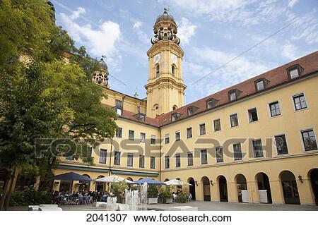 Stock Photo - Theatiner Church, Munich, Bavaria, Germany. Fotosearch