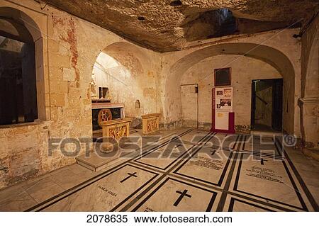 Tomb Galleries St Paul's Church, Rabat, Malta View Large Photo Image Stock Photography - Tomb Galleries St Paul's Church, Rabat, Malta. Fotosearch