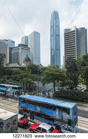 Typical urban landscape from Hong Kong Island with Financial Center Tower in the background; Hong Kong, China View Large Photo Image Stock Image - Typical urban landscape from Hong Kong Island with Financial Center Tower in the background; Hong Kong, China. Fotosearch