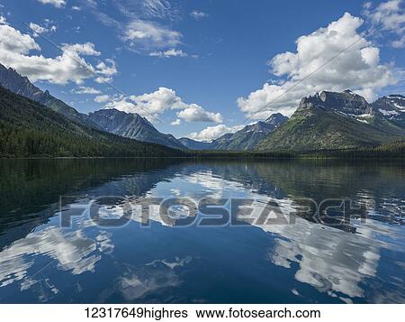 Stock Photograph - Upper Waterton Lake, Waterton Lakes National Park; Alberta, Canada. Fotosearch