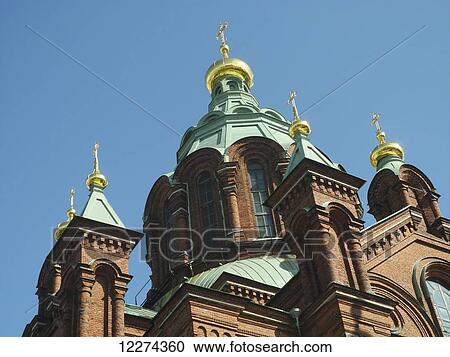 Uspenski Cathedral; Helsinki, Finland View Large Photo Image Stock Image - Uspenski Cathedral; Helsinki, Finland. Fotosearch