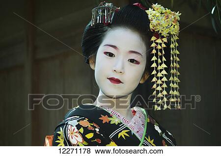 Very young maiko posing; Kyoto, Japan View Large Photo Image Stock Photo - Very young maiko posing; Kyoto, Japan. Fotosearch