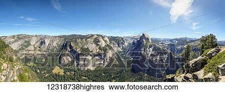 Stock Photograph - View from Glacier Point, Yosemite National Park; California, United States of America. Fotosearch