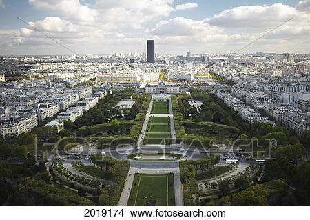 Picture - View From Inside Eiffel Tower, Paris, France. Fotosearch