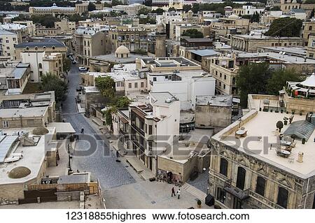 View of the old city from the interior of the Maiden Tower; Baku, Azerbaijan View Large Photo Image Stock Photograph - View of the old city from the interior of the Maiden Tower; Baku, Azerbaijan. Fotosearch