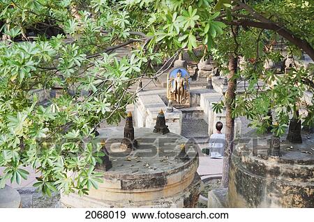 Votive Stupas, Mahabodi Temple, Bodhgaya, Bihar, India View Large Photo Image Stock Photo - Votive Stupas, Mahabodi Temple, Bodhgaya, Bihar, India. Fotosearch