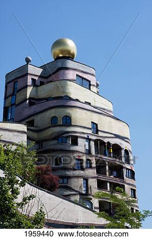 Stock Image - Waldspirale, A Residential Building Complex In Darmstadt, Germany. Fotosearch