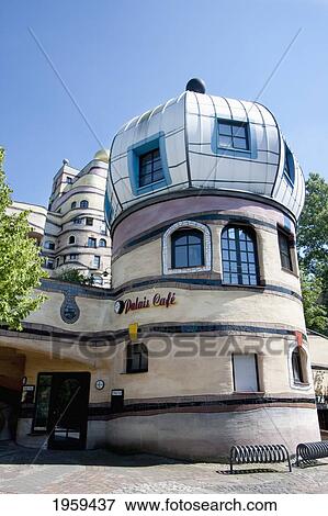Stock Photo - Waldspirale, A Residential Building Complex In Darmstadt, Germany. Fotosearch